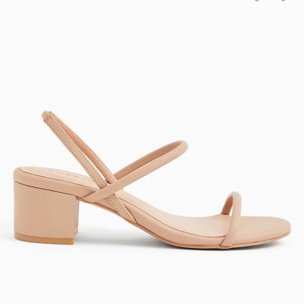 Torrid Nude Strappy Block Heel